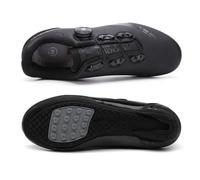 Mateju Cycling Shoes Mens Women, 5.5-11 UK Breathable Non-Slip No-Lock Indoor Bicycle Shoes, Unisex Sneaker Rubber Sole Bike Shoes, Outdoor Sports Riding Shoes (10,T27 Black)