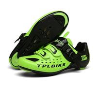 Mateju Cycling Shoes Mens Women, 5.5-11 UK Cycling Shoes with SPD Cleats Non-Slip Breathable Unisex Sneaker Road Bike for Gym, Outdoor, Indoor (T30 Green,11)