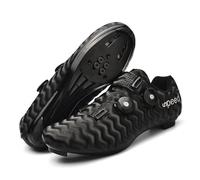 Mateju Cycling Shoes Mens Women, 5.5-11 UK Cycling Shoes with SPD Cleats Non-Slip Breathable Unisex Sneaker Road Bike for Gym, Outdoor, Indoor (9.5,3368 Black)