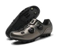 Mateju Cycling Shoes Mens xrmj20250911sd, 5.5-11 UK Cycling Shoes MTB with 4 Holes Cleats Non-Slip Breathable Unisex Sneaker Mountain Bike for Gym, Outdoor, Indoor (A5 Brown,11)