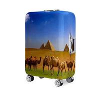 Mateju Elastic Luggage Covers, 3D Camel Suitcase Cover for 18-32in Suitcase Protectors, Trolley Case Protective Cover Anti-Scratch Washable Travel Suitcase Protector (Deserts,M(22”-24”))