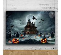 Mateju Halloween Backdrop Vinyl Photography Background, Happy Party Decorations Banner Suplies, Christmas Photo Backdrop Decorations Photo Studio Backdrop Props (10x7FT,scary c)