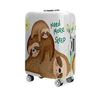 Mateju Luggage Covers, 3D Sloths Suitcase Cover for 18”-32” Suitcase Protectors Trolley Case Protective Cover Anti-Scratch Elastic Washable Travel Suitcase Protector (G,M)