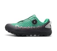 Mateju Mens Womens MTB Cycling Shoes,Mountain Bike Shoes Compatible with 2-Bolts Pedals SPD Cleats Indoor Outdoor Cycle Riding Biking Unisex Sneakers -DC5 (Green,11)