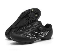 Mateju Mens Womens MTB Cycling Shoes,Mountain Bike Shoes Compatible with 2-Bolts Pedals SPD Cleats Indoor Outdoor Cycle Riding Biking Unisex Sneakers -A19 (Black,9)