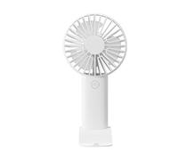 Mateju Mini Portable Handheld Fan, Personal Small Desk Fan with 3 Speeds, Powerful USB Rechargeable, Lightweight for Indoor Outdoor, Summer Travel Gift (White A,1pc)