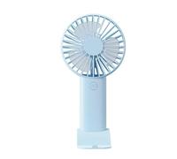 Mateju Mini Portable Handheld Fan, Personal Small Desk Fan with 3 Speeds, Powerful USB Rechargeable, Lightweight for Indoor Outdoor, Summer Travel Gift (Blue A,1pc)