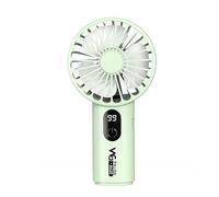 Mateju Mini Portable Handheld Fan, Personal Small Desk Fan with 3 Speeds, Powerful USB Rechargeable Up to 1200mAh, for Indoor Outdoor, Summer Travel Gift (Green,1)