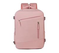 Mateju Monochrome Cabin Bag Backpack with Shoes Compartment, Carry On Flight Backpack, Men Woman Underseat Rucksack, Hand Luggage Bag Casual Daypack, for Travel Work School (Pink,40x30x20cm)