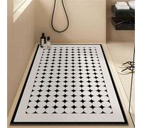 Mateju Non Slip Loofah Shower Mat with Drain, Quick Dry Washable PVC Bath Shower Mats Anti Slip, Suitable for Wet Surfaces Bathroom Tub and Inside & Outside (Simple style 5,45x70cm)