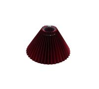 Mateju Pleated Lamp Shade Fabric Lampshade Replacement for Table Lamp Floor Lamp Pendant Light Modern Nordic Home Decor for Bedroom Living Room Hallway (13 Burgundy,16x23cm)