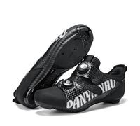 Mateju Road Cycling Shoes for Men Women with Compatible Bike SPD,Unisex Non-Slip Bicycle Riding Spin Shoes Indoor Road Rcing Bikes Shoe with Delta Cleats Pre-Installed -A1 (Black,5.5)