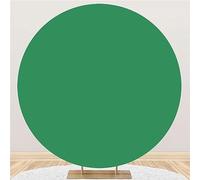 Mateju Round Arch Backdrop Cover, Backdrop Stand Cover Outdoor Party Display Props Circle Backdrop Cover for Birthday Celebration Art Photography Background (Diameter 200cm/6.6ft,Green)