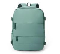 Mateju Simple Cabin Bag Backpack with Shoes Compartment,Carry On Flight Backpack,Men Woman Underseat Rucksack,Hand Luggage Bag Casual Daypack,for Airplanes Travel Work School (Green,40x30x20cm)