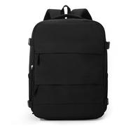 Mateju Simple Cabin Bag Backpack with Shoes Compartment,Carry On Flight Backpack,Men Woman Underseat Rucksack,Hand Luggage Bag Casual Daypack,for Airplanes Travel Work School (Black,40x30x20cm)