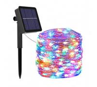 Mateju Solar Garden String Lights Outdoor Waterproof 100 LED /39ft,200 LED /72ft,300 LED /105ft Fairy Lights Solar Powered Garden Lights Twinkle Lighting for Patio Yard (Multicolor,12M/39ft)