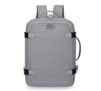 Mateju Solid Color Cabin Bag Backpack,Carry On Flight Backpack, Men Woman Underseat Rucksack,40x30x20cm Hand Luggage Bag Casual Daypack,for Airplanes Plane Travel Work Office School (Gray)