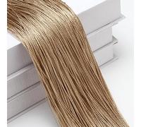 Mateju String Curtains for Doors, Solid Color Door Tassel Curtain Fly Insect Bug Screen Window and Doors Decorations Room Dividers Bedroom Living Doorways Panel Closet Drapes (Gold,300x300cm)