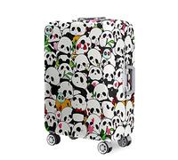 Mateju Suitcase Cover 18-32 Inch Luggage Covers Protectors, 3D Giant Panda Trolley Case Protective Cover Washable Anti-Scratch Elastic Travel Suitcase Protector (Panda,XL)