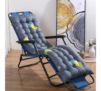 Mateju Sun Lounger Cushion Thick Soft Recliner Cushions Non-Slip Top Cover, Print Quilted Thick Padded for Garden Indoor Outdoor Garden Rocking Chair/Sunbed/Bench (Pineapple,48x148cm)