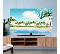Mateju TV Dust Cover Indoor Universal TV Cover for Wall Mounted 3D Landscape Elastic Dustproof TV Screen Protector for 32”to 80”Television/PC Display, Home Decoration (32inch,Ocean)