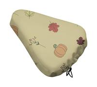 Mateju Waterproof Bike Seat Cushion Covers, Halloween Bicycle Saddle Covers, Bicycle Seat Cushion Protector with Drawstring for Mountain & Road Bike Cycling Accessories (Classic Beige,4pcs)
