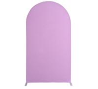 Mateju Wedding Arch Backdrop Cover, Arch Backdrop Cover Arch Backdrop Stand Cover Arch Top Backdrop Stand Cover Double Sided Arch Cover Backdrop for Birthday (183x80cm/6x2.6ft,Purple)