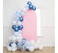 Mateju Wedding Arch Backdrop Cover,Arch Backdrop Cover Arch Backdrop Stand Cover Arch Top Backdrop Stand Cover Double Sided Arch Cover Backdrop for Birthday (200x100cm/6.6x3.3ft,Pink)