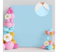 Mateju Wedding Arch Cover Square Solid Color Backdrop Spandex Stretch Fit Square Stand Frame Cover for Birthday Party Ceremony Decor Baby Shower Photo Background (Blue,6.6FT/200cm)