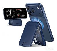 MaTekoty ExtreLife For Magsafe Wallet, Works with Apple Find My, Strongest Magnetic Wallet for iPhone 17/16/15/14/13/12 Series, WalletTracker with Adjustable Stand, 6 Cards Holder (Dark blue.)