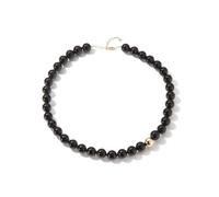 Mateo 14kt yellow gold onyx choker necklace - Black One Size