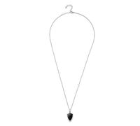 Mateo onyx shield necklace - Silver One Size