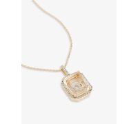 Mateo Womens 14k Yellow Gold Secret O 14ct Yellow-gold, 0.28ct Diamond and Quartz Pendant Necklace