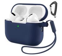 MATEPROX Case Compatible with AirPods Pro 3, Cover Portable Silicone Skin with Keychain Earphone Protective Cases for AirPods Pro 3th Generation 2025-Azure blue
