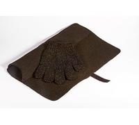 Mateque Black Heatproof Mat & Heat Proof Heat Resistant Protection Glove For Hair Straighteners/Wands Tongs