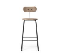 Mater Earth Bar Stool With Backrest 74 cm Coffee Light