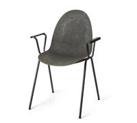 Mater Eternity Dining Chair With Armrests Coffee Waste Dark