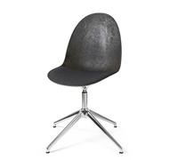 Mater Eternity Swivel Dining Chair Aluminum M. Upholstered Seat 198 Gray