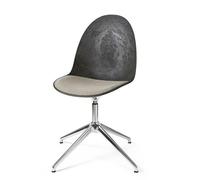Mater Eternity Swivel Dining Chair Aluminum M. Upholstered Seat 218 Beige