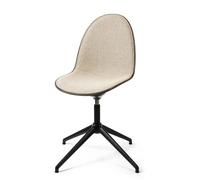Mater Eternity Swivel Dining Chair Black Base & Upholstered 218 Beige