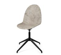 Mater Eternity Swivel Dining Chair Wood Waste Grey/ Black