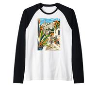 Matera Art Italy Theme Raglan Baseball Tee