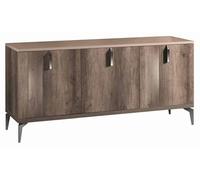 Matera Large Sideboard - 3 Door - Wood Grain Gloss