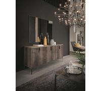 Matera Medium Sideboard - 3 Door - Wood Grain Gloss