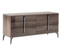 Matera Wide Dresser - 6 Drawer - Wood Grain