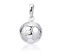 MATERIA by Matthias Wagner Football Pendant 925 Silver for Men and Boys in 3 Colours, Silver