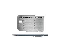Material - Crypto Wallet - Stainless Steel Bitcoin Wallet - Secure Crypto Wallet - Hack-resistant - Cryptocurrency Hardware (DIY Wallet)