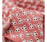 Material for Sewing Cotton Hollow Embroidery Soft Breathable Spring Summer Dress Fabric Wholesale Cloth for Sewing DIY Material(1,1 Meter)
