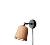 New Works Material wall lamp Natural oak