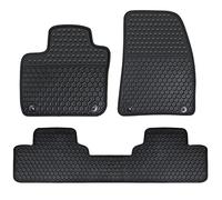 Matericuo Car Floor Mats Custom Fit for 2019-2021 Volvo XC40 Full Black Rubber Auto Liner Mats All Weather Protection Heavy Duty Odorless